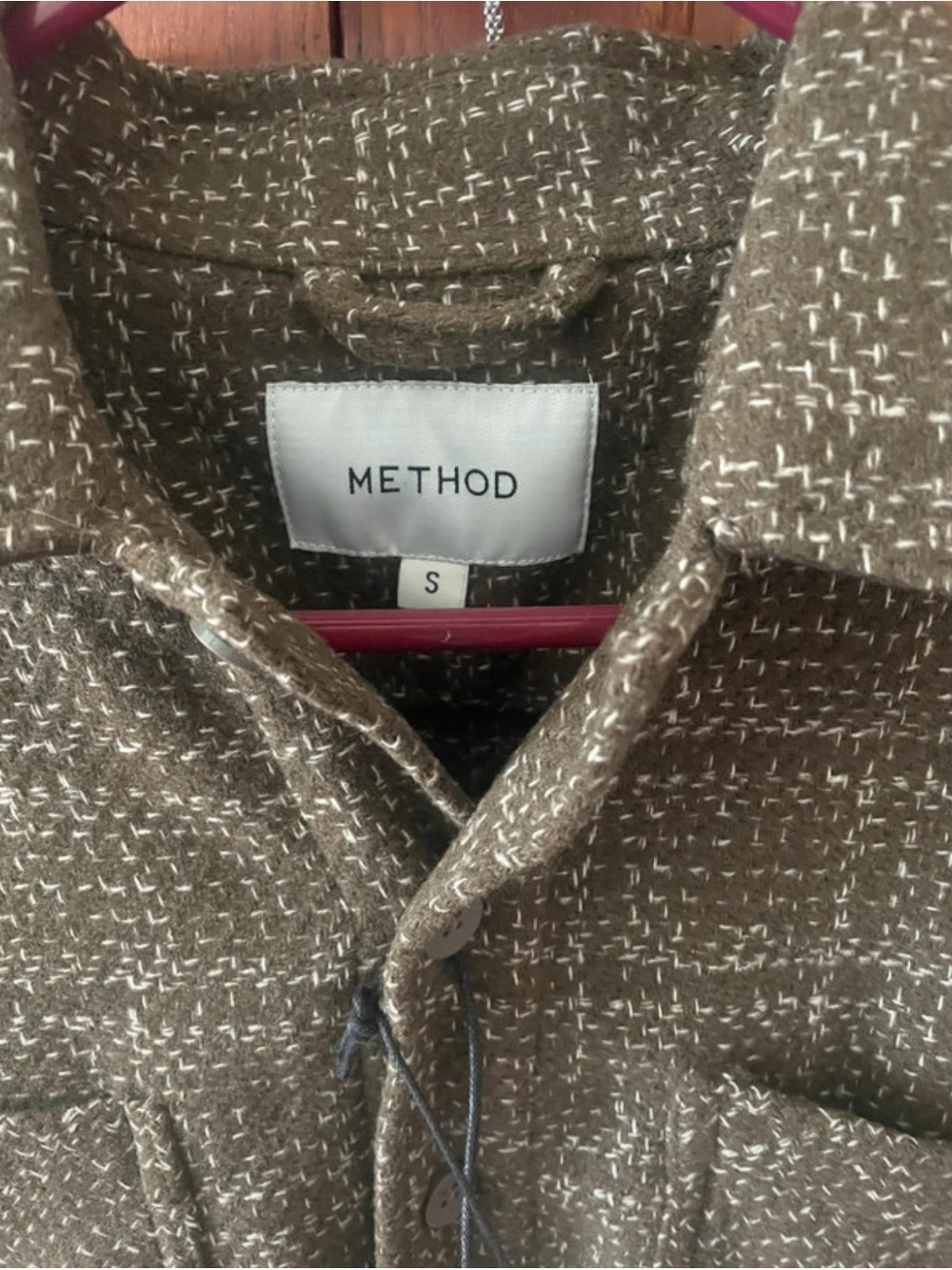 Method Olive-Patterned Men's Shirt Jacket - Picture 3 of 4